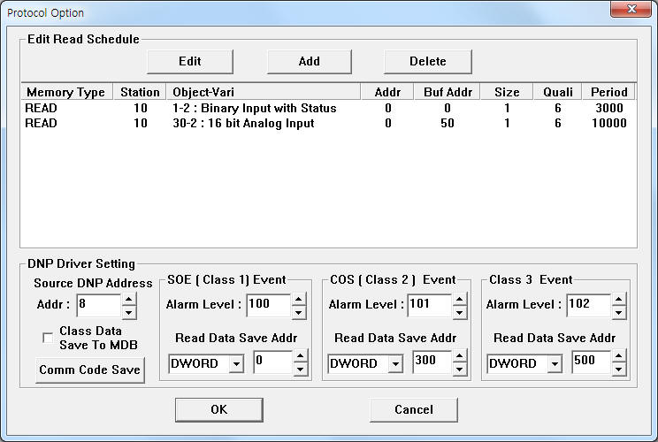 DNP KEPCO10 Communication Driver